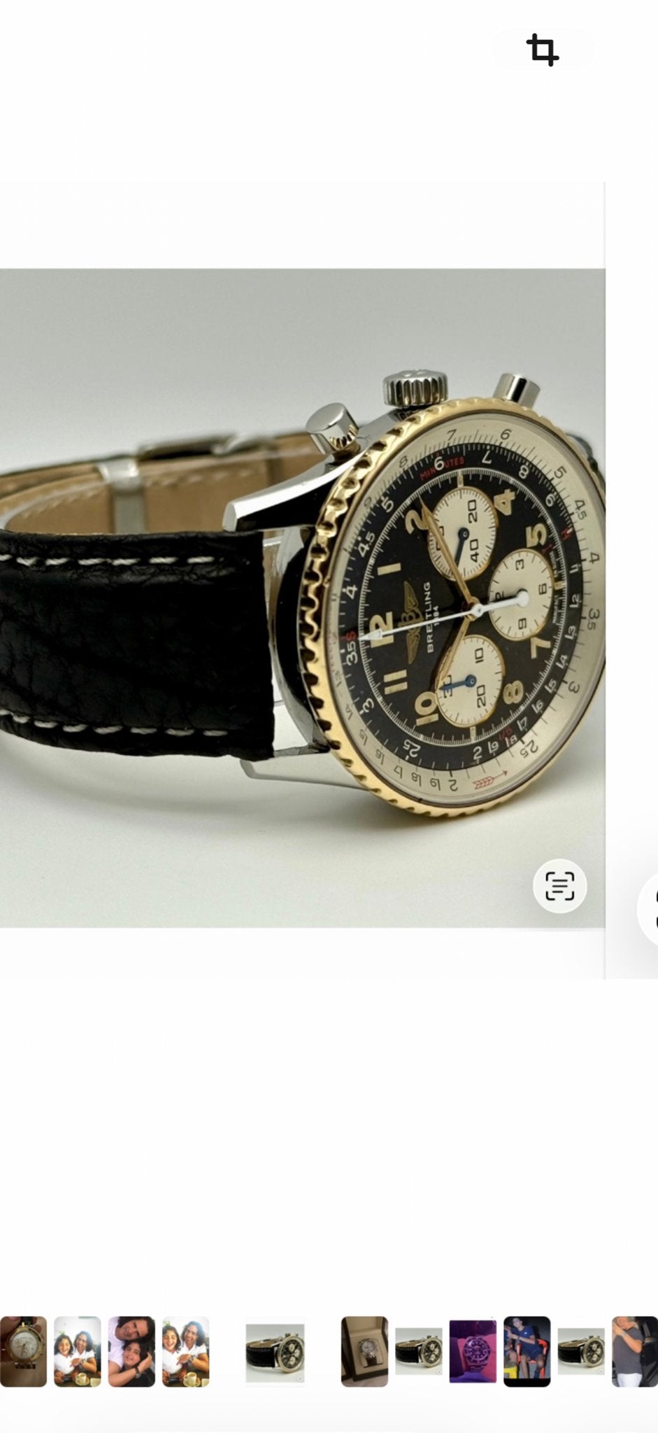 Breitling Navitimer Chronograaf Horloge Staal/Goud Leer, Sieraden, Tassen en Uiterlijk, Horloges | Heren, Leer, Staal, Breitling