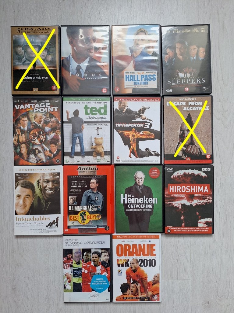 Diverse dvd's - 1 euro per stuk, Cd's en Dvd's, Dvd's | Actie, Alle leeftijden, Ophalen of Verzenden, Gebruikt, Actie