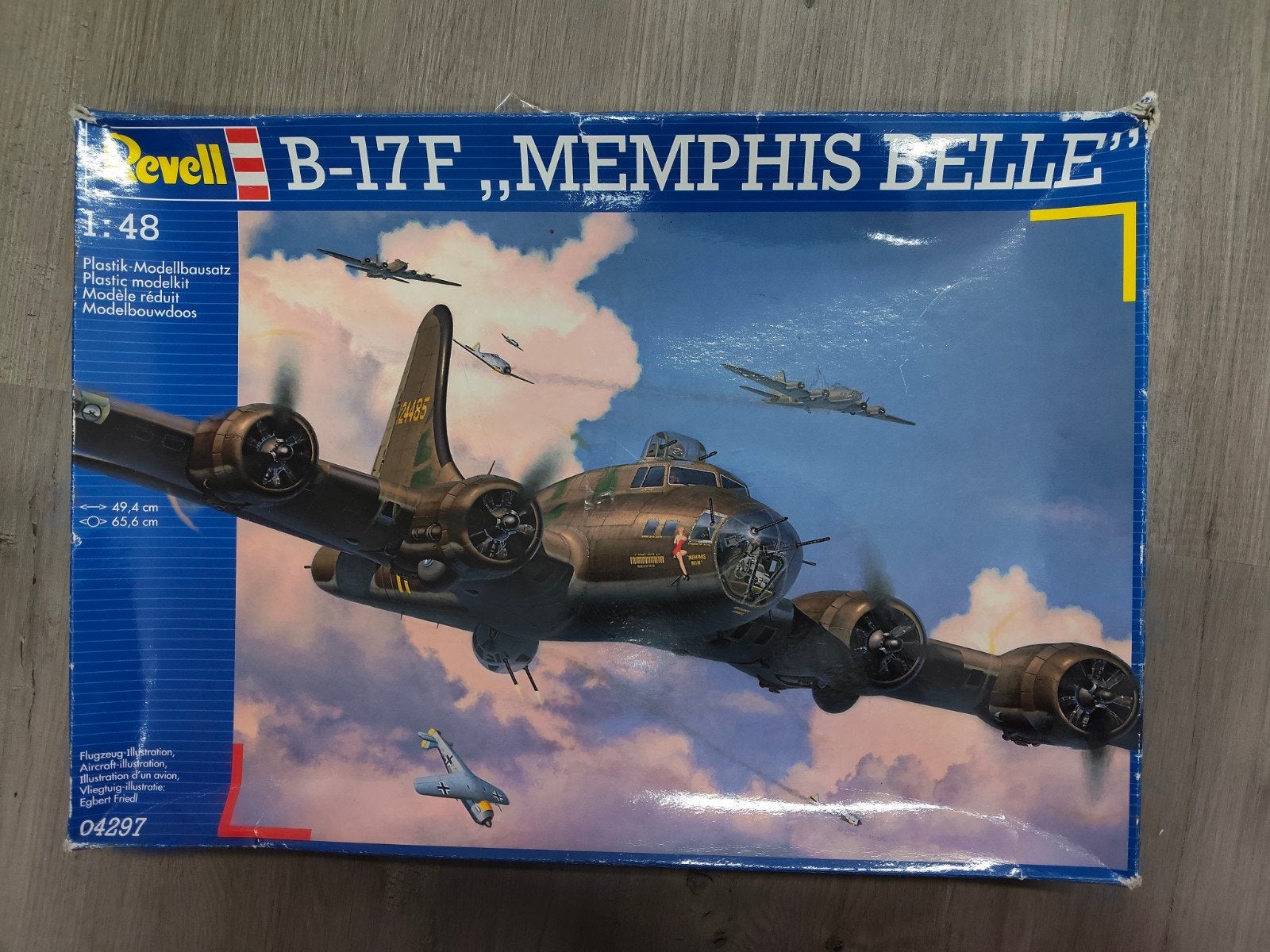 B-17F  Memphis Belle flying fortress 1:48, Ophalen, Nieuw, Groter dan 1:72, Revell