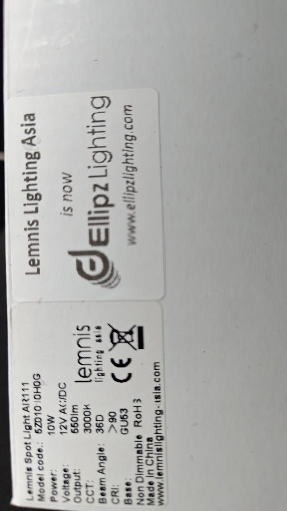 Lemnis AR111 LED 12v pit 120 stuks, Ophalen of Verzenden, Nieuw, E27 (groot), Led-lamp