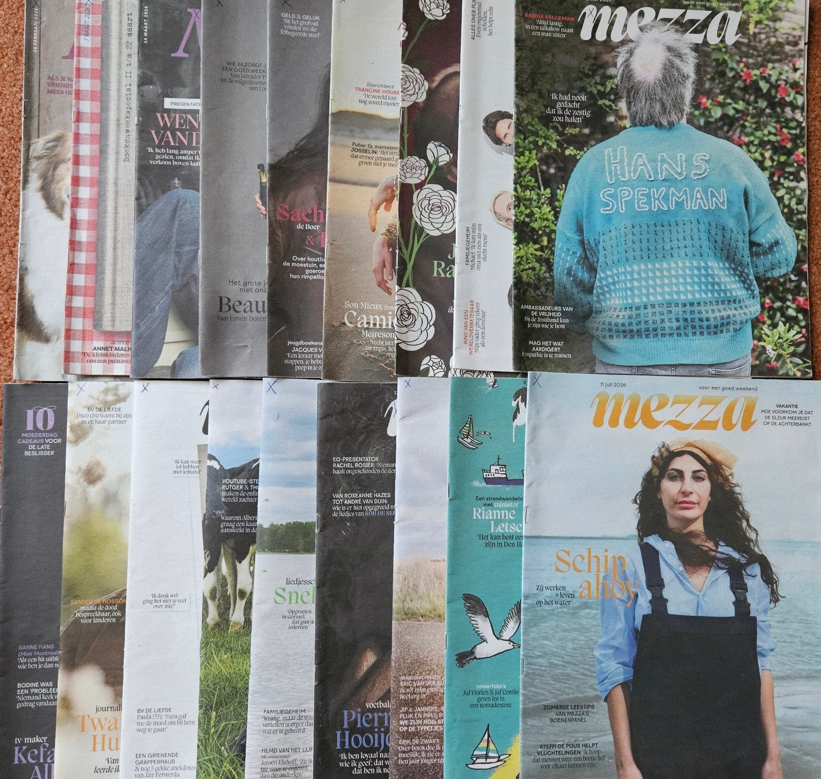 Mezza Magazine Collectie - 16 nummers uit 2026, Ophalen of Verzenden, Gelezen, Overige typen