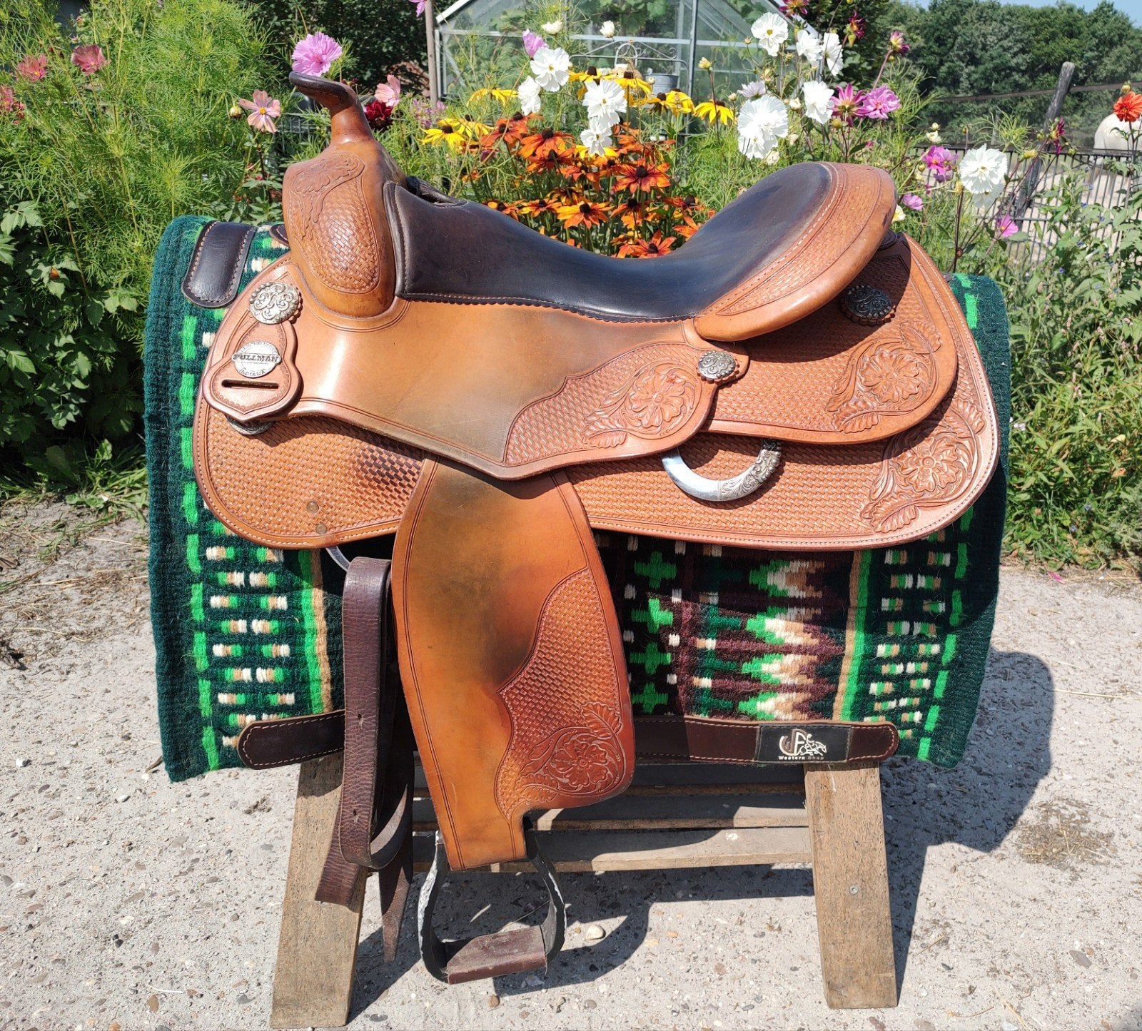 Pullman western reining zadel, Dieren en Toebehoren, Paarden en Pony's | Zadels, Ophalen, Zo goed als nieuw, Overige merken, Overige disciplines