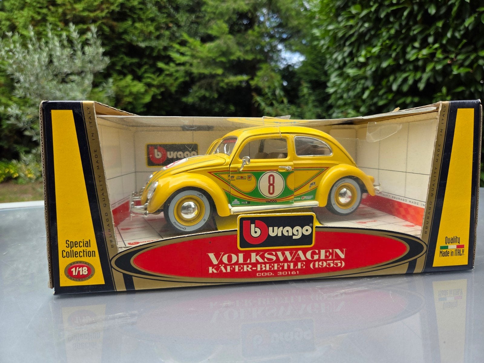 1:18 Bburago Volkswagen Kever oldtimer VW Beetle 30161, Ophalen of Verzenden, Gebruikt, Auto, Bburago