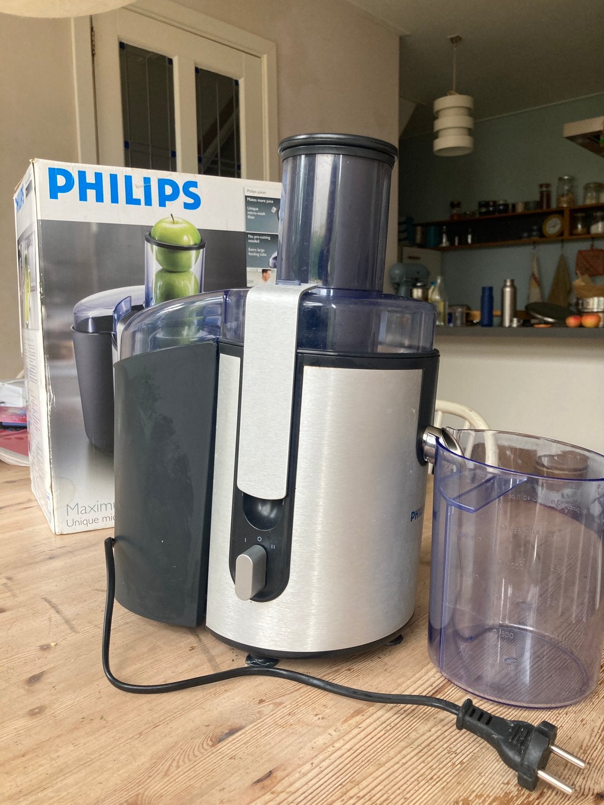 Philips sapcentrifuge HR1861, Witgoed en Apparatuur, Juicers, Ophalen, Zo goed als nieuw, Sapcentrifuge