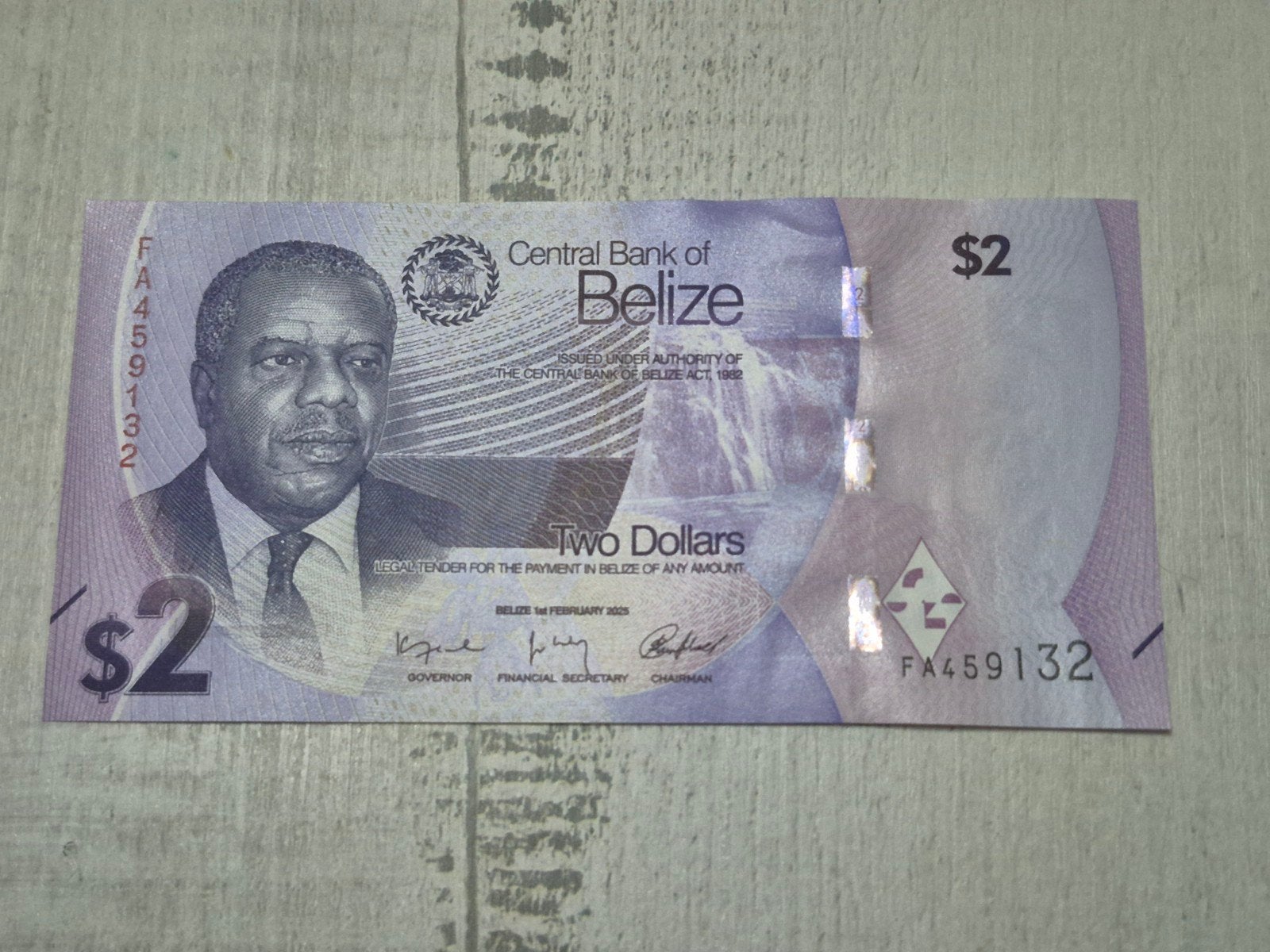 Belize 2 Dollars 2025 UNC  Midden-Amerika, Postzegels en Munten, Ophalen of Verzenden, Midden-Amerika, Los biljet