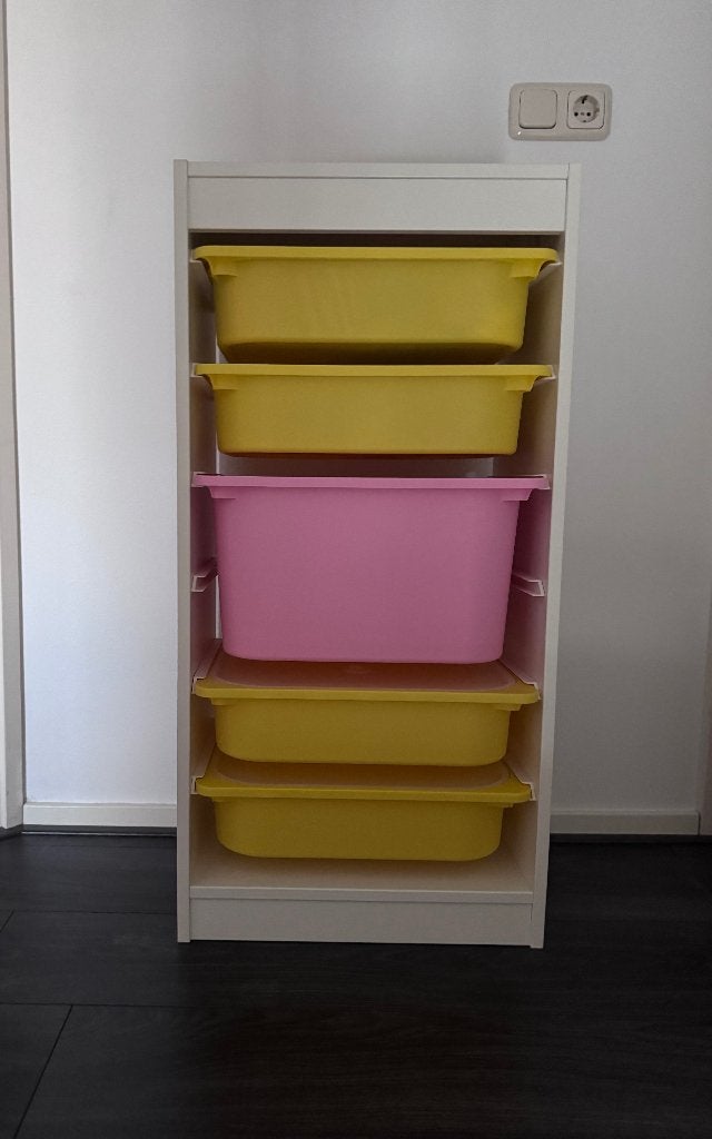 Ikea Trofast kast met opbergbakken, Ophalen, Gebruikt, Minder dan 50 cm, 90 tot 105 cm