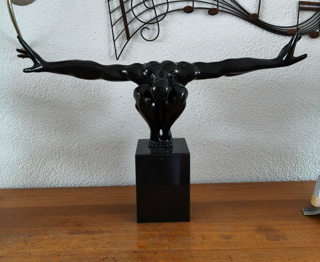 Kare Design Woonaccessoires Athlet 75cm zwart, Ophalen, Zwart, Overige materialen, Nieuw
