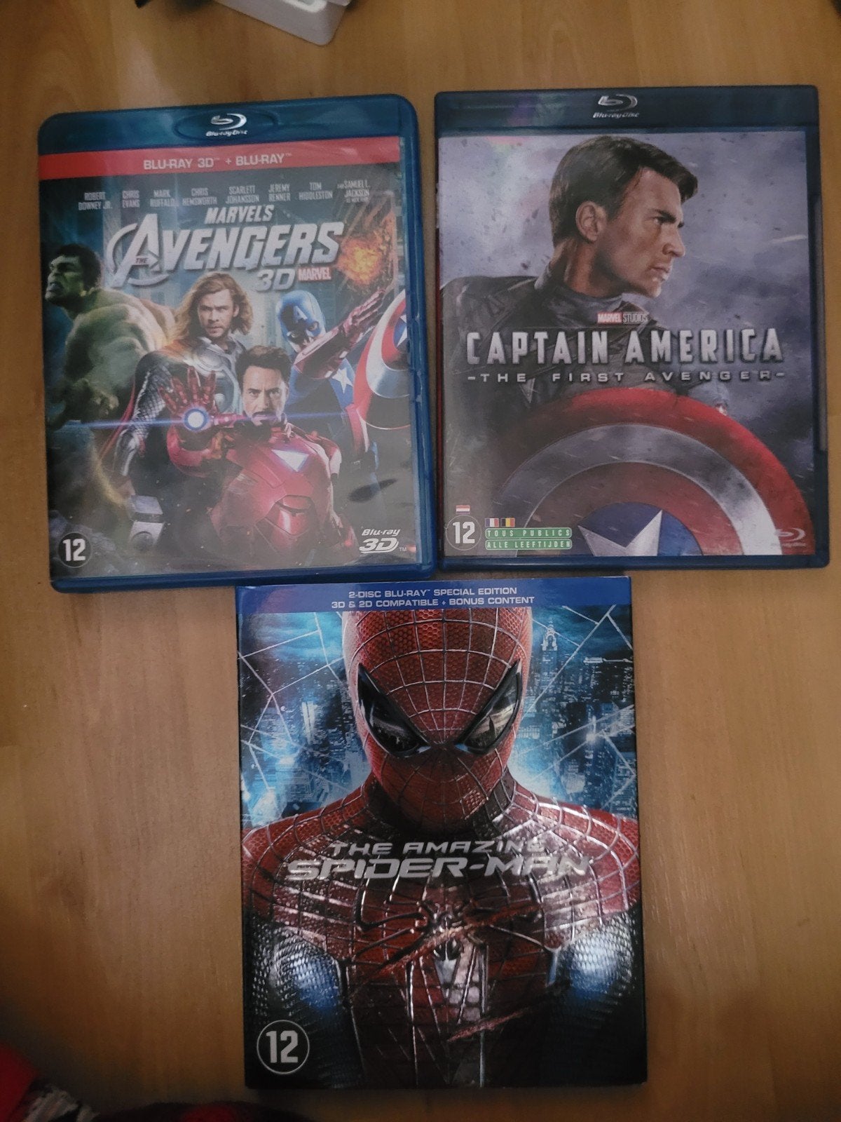 3 Marvel blue-ray dvd's, Verzenden, Zo goed als nieuw, Science Fiction en Fantasy