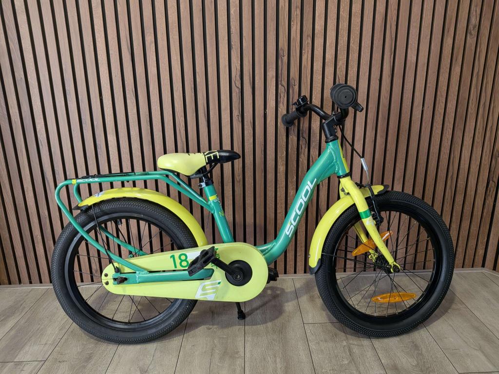 Scool 18 inch jongensfiets, Fietsen en Brommers, Fietsen | Jongens, Terugtraprem, Gebruikt, Scool, Niet ingevuld