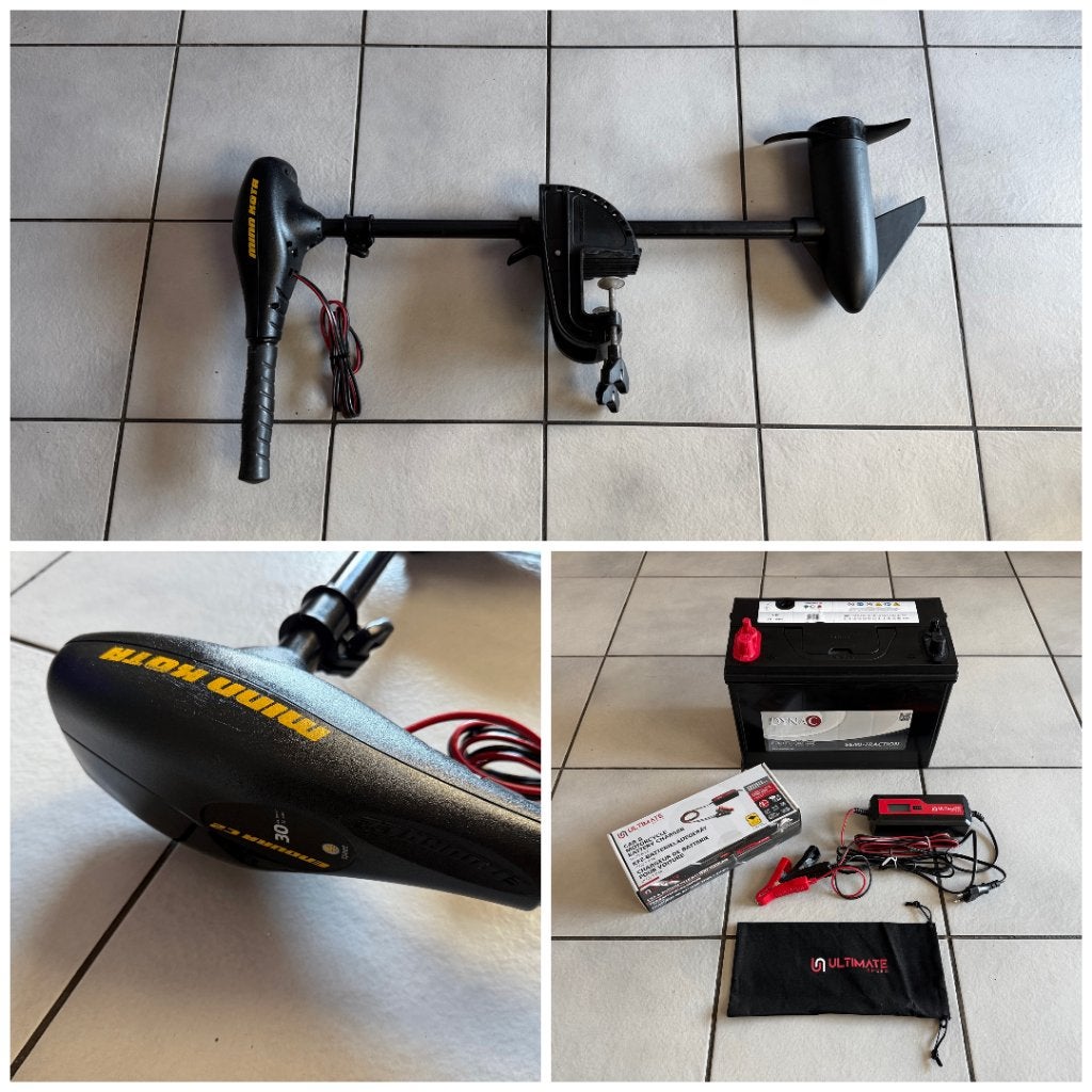 Nette ! Minn Kota Endura 30 LBS incl. 105Ah Dynac en Oplader, Ophalen, Gebruikt, Overige typen