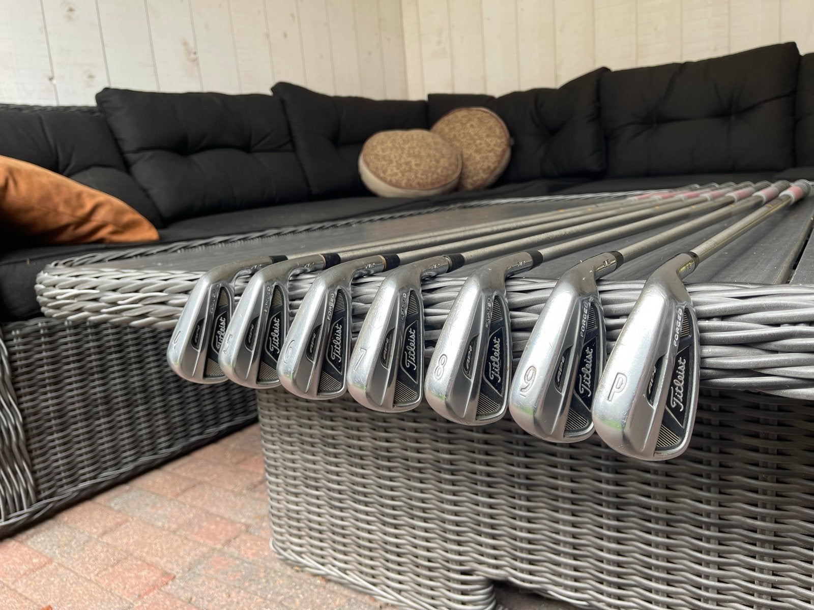 Titleist AP2 712 ijzerset 4-P evt met Spalding golftas, Ophalen, Gebruikt, Set