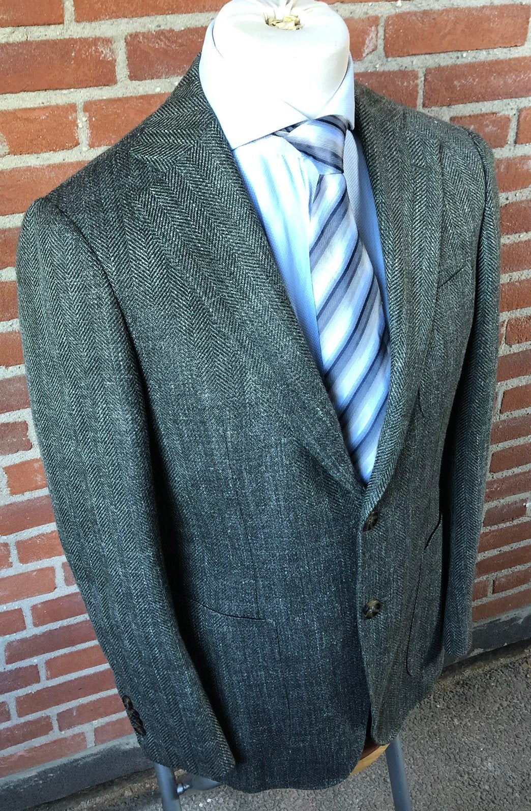 Suitsupply Havana Pleated HL Wol Zijde Linnen Mt 50, Kleding | Heren, Kostuums en Colberts, Ophalen of Verzenden, Zo goed als nieuw