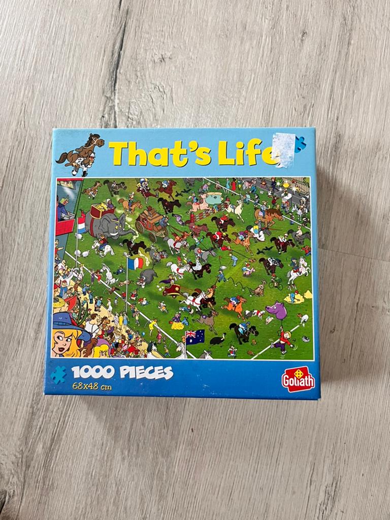 Kopen/Ruilen Puzzel That’sLife 1000st paardenrace - Compleet, Ophalen, 500 t/m 1500 stukjes, Zo goed als nieuw
