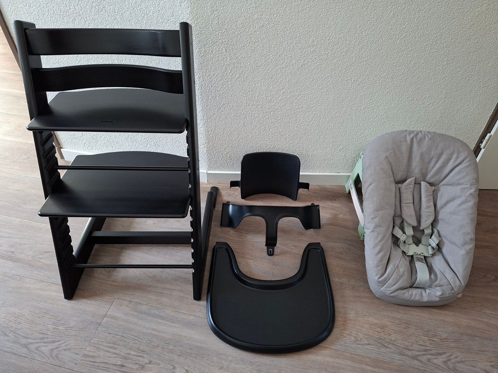 zeer nette kinderstoel stokke tripp trapp met accessoires, Ophalen, Zo goed als nieuw, Meegroeistoel