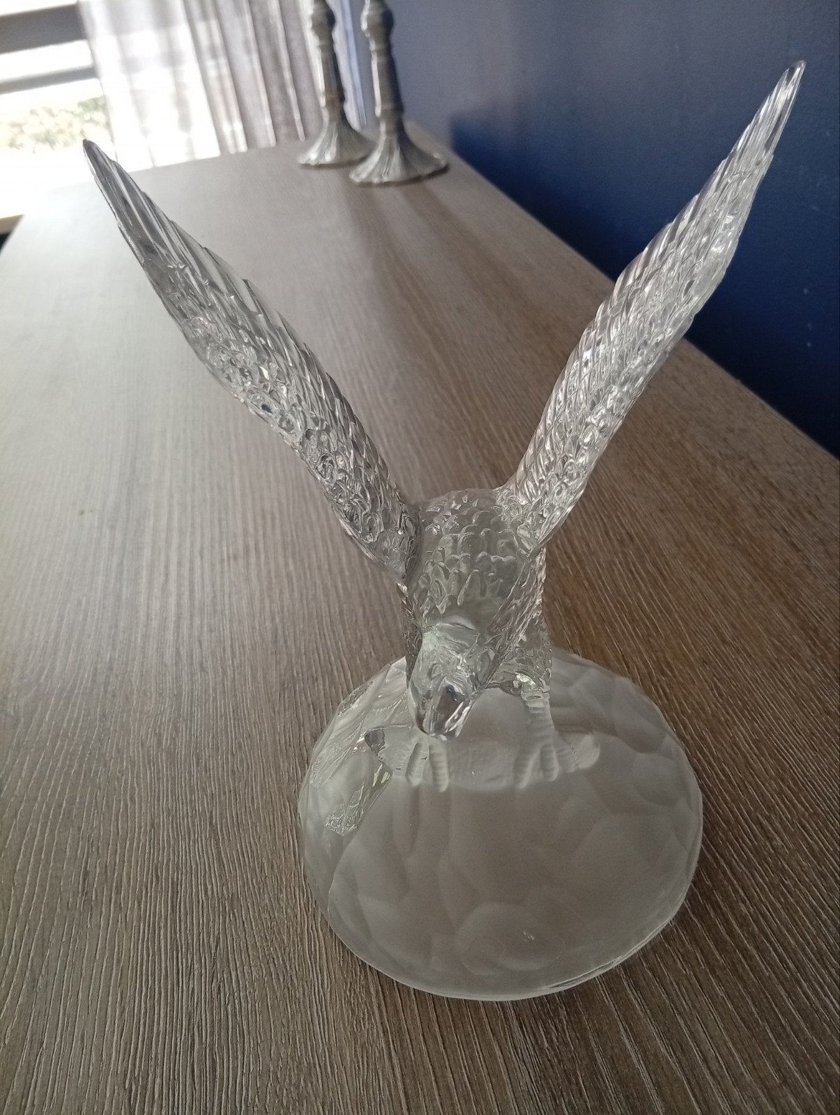 Nieuw Kristallen Meeuw met Vis Beeldje, Ophalen