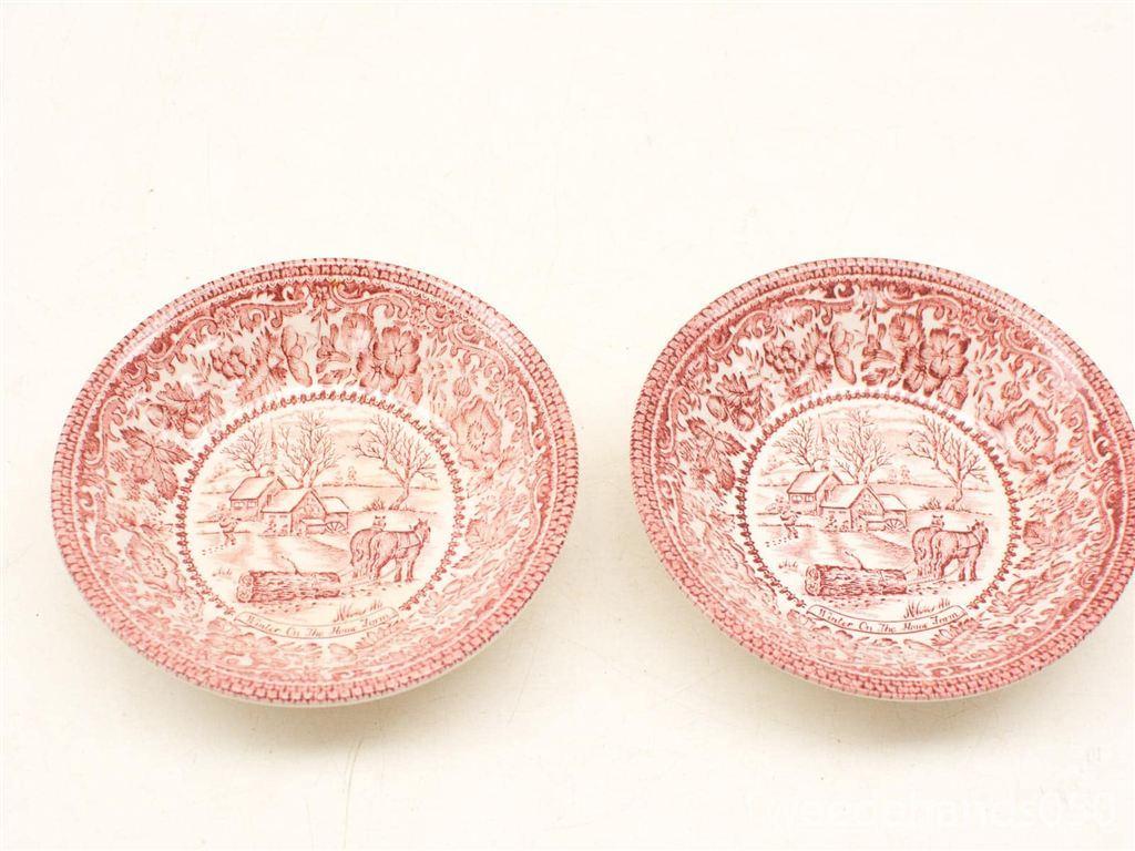 2 schaaltjes 20834, Ophalen of Verzenden, Gebruikt, Aardewerk, Bord(en)
