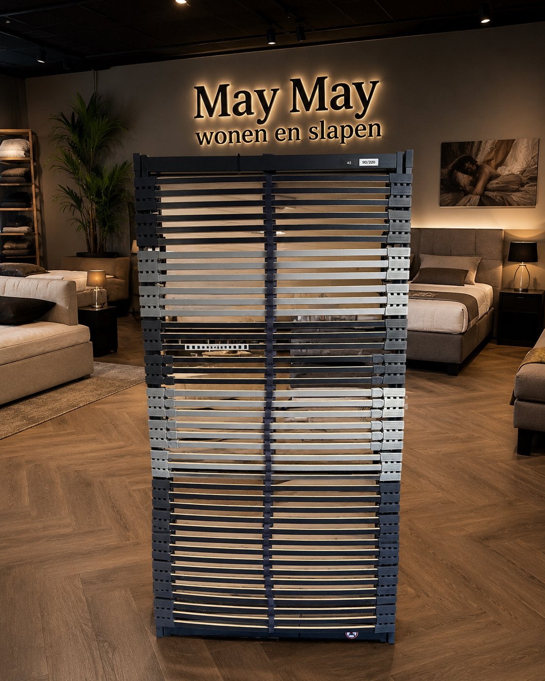Elektrisch 90x220cm verstelbare lattenbodem met 42 lats, Huis en Inrichting, Slaapkamer | Matrassen en Bedbodems, Nieuw, Bedbodem