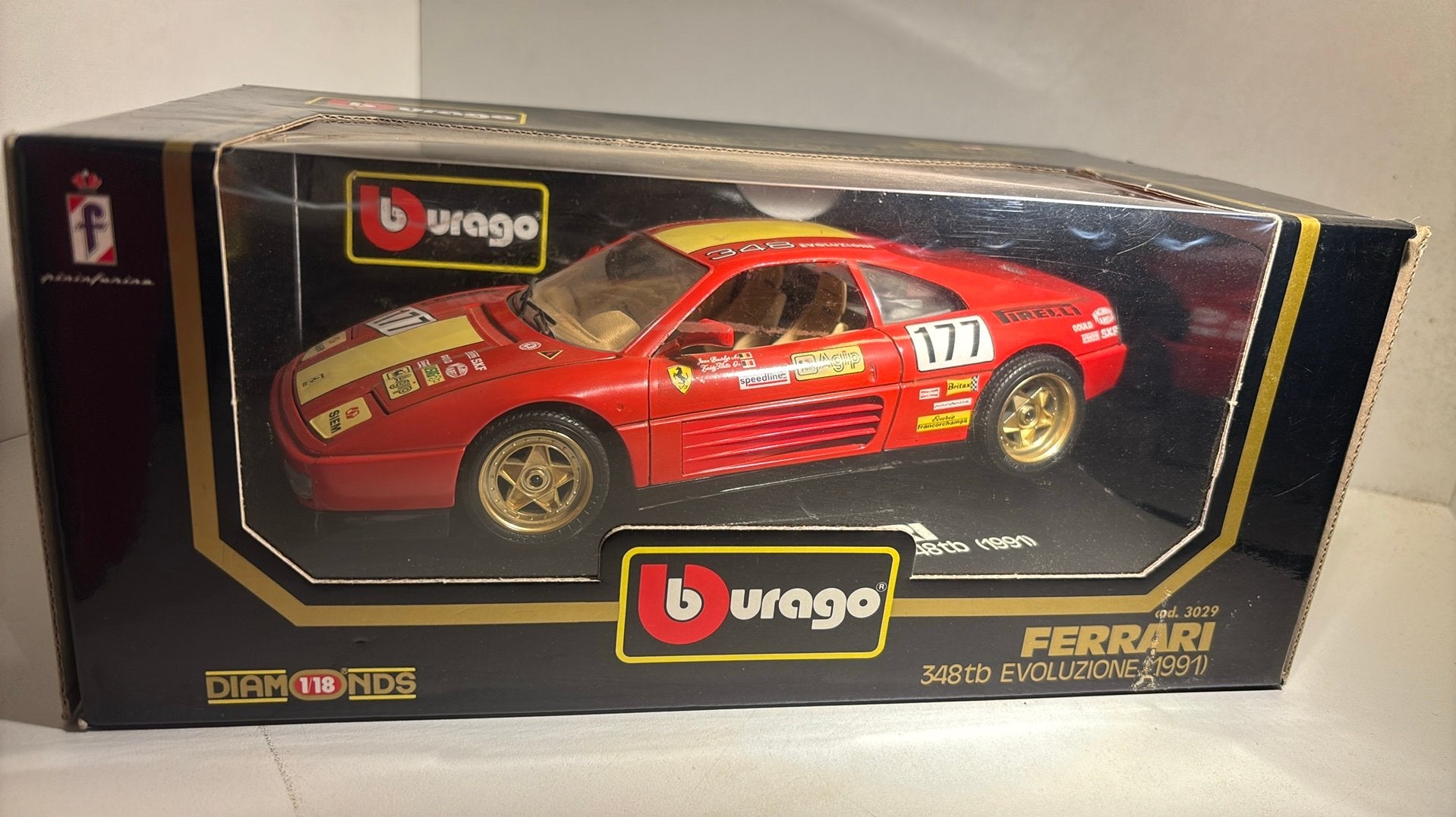 Ferrari 348 tb evoluzione Bburago 1.18, Ophalen of Verzenden, Bburago, A, A