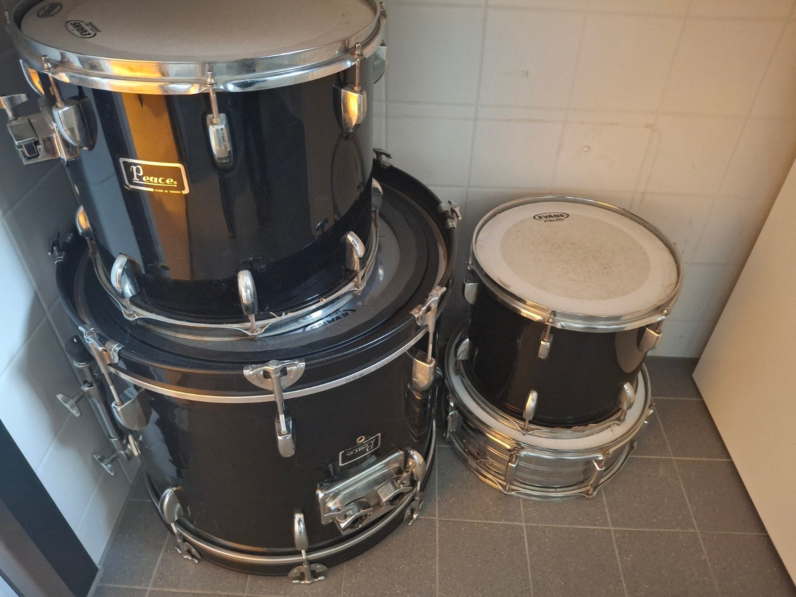 set trommels voor drumstel, Ophalen, Gebruikt, Overige merken