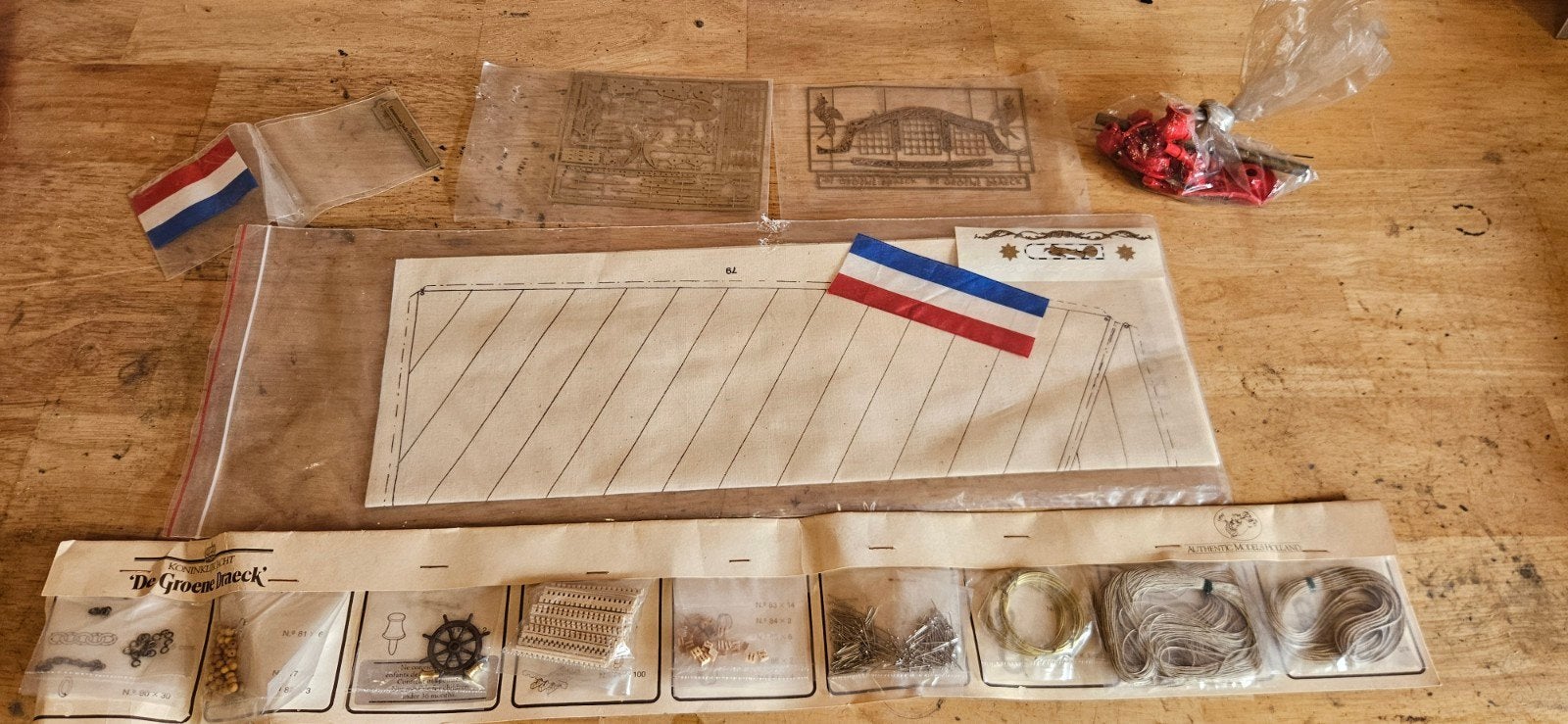 Accessoires Koninklijk Jacht De Groene Draeck, Hobby en Vrije tijd, Modelbouw | Boten en Schepen, Ophalen, Gebruikt, Groter dan 1:32