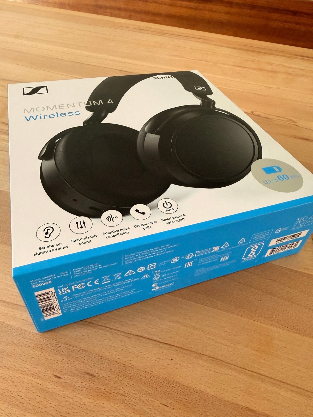 Sennheiser Momentum 4 Wireless Koptelefoon Zwart