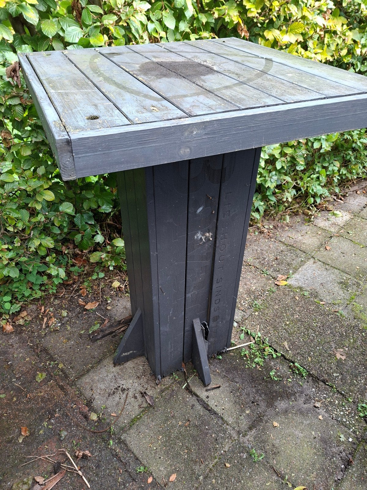Statafel van bavaria, Ophalen, Gebruikt, Vierkant, Hout