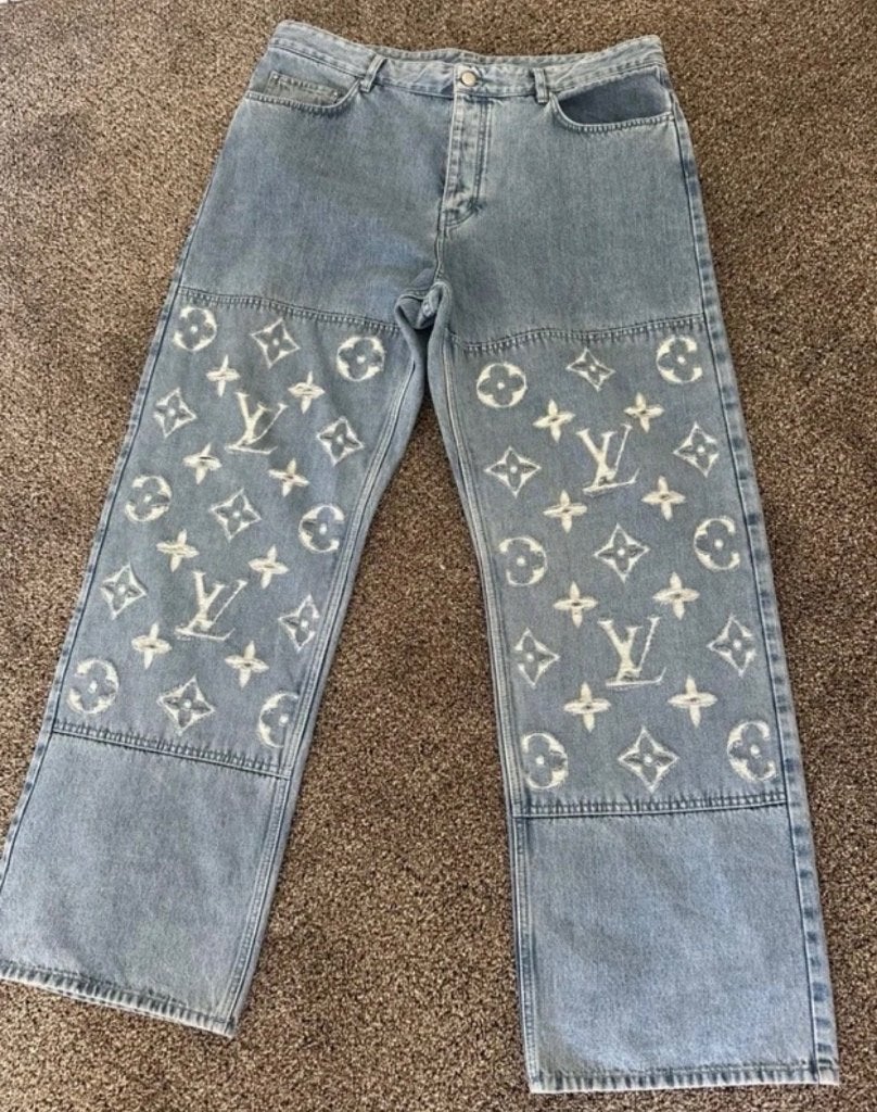Louis Vuitton  Denim Lv skate Broek pantalon pants, Verzenden, Zo goed als nieuw, Zwart
