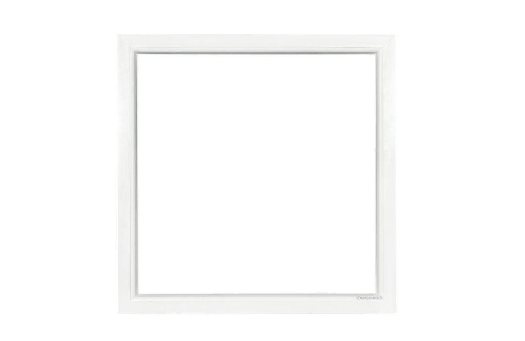Kunststof Kozijn Vast  B100 H100cm Wit, Niet ingevuld, Kunststof, Raamkozijn, Niet ingevuld