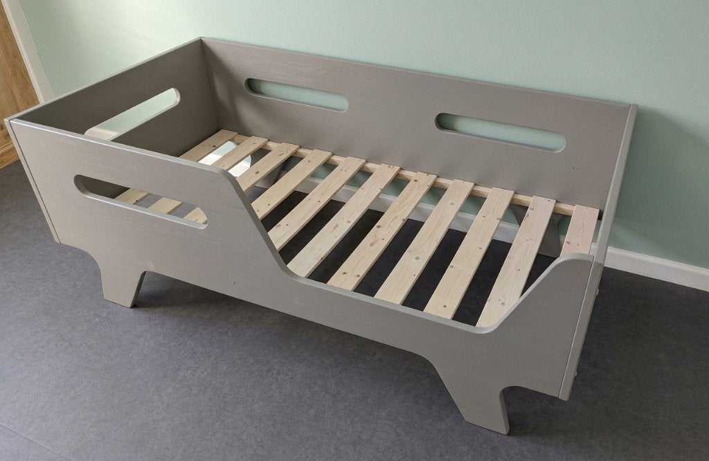 Petit Amelie Colombe Peuterbed Grijs, Kinderen en Baby's, Ophalen, Gebruikt, 70 tot 85 cm, 140 tot 160 cm