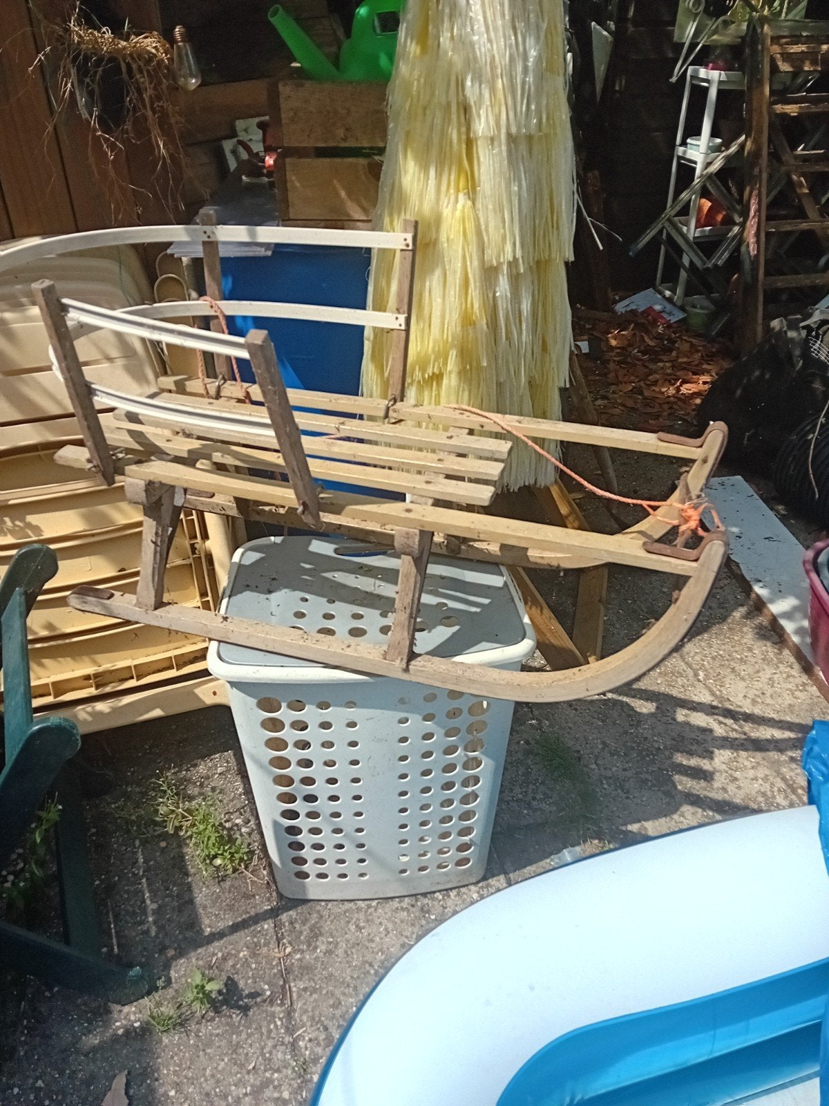 slee., Ophalen, Gebruikt, Hout