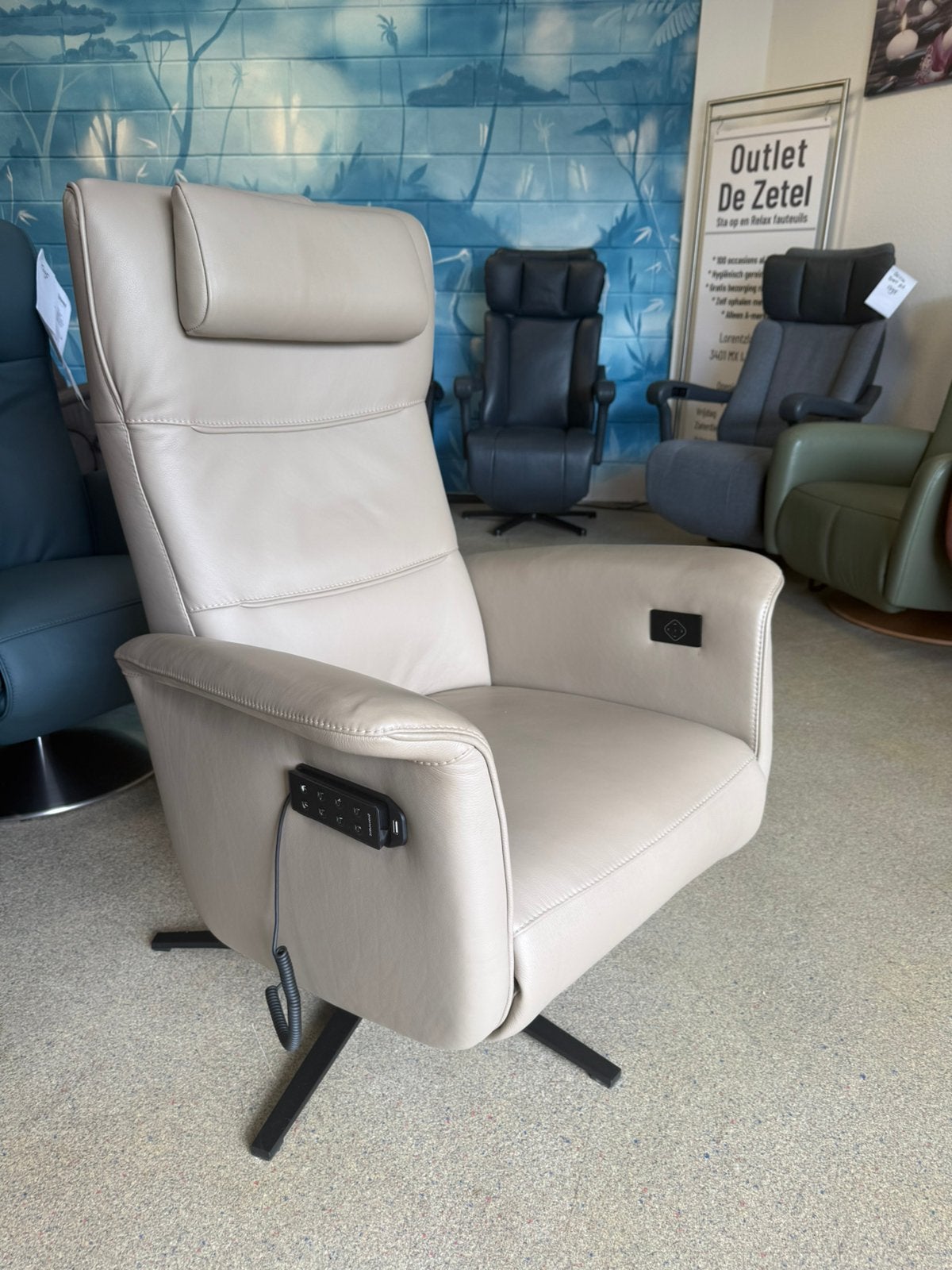 Prominent B 200 + wellness sta op relax stoel relaxfauteuil, Ophalen of Verzenden, Nieuw, Leer, Gratis bezorging of ophaal korting