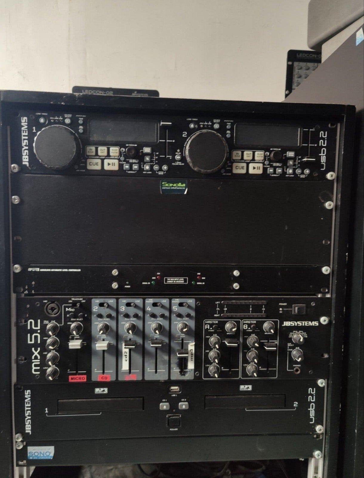 Apart & JB Systems Geluidsinstallatieset met Racks, Ophalen, Gebruikt, Dj-set, Overige merken