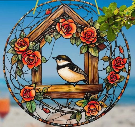 Raamhanger Vogel in Voederhuisje, Ophalen of Verzenden, Nieuw