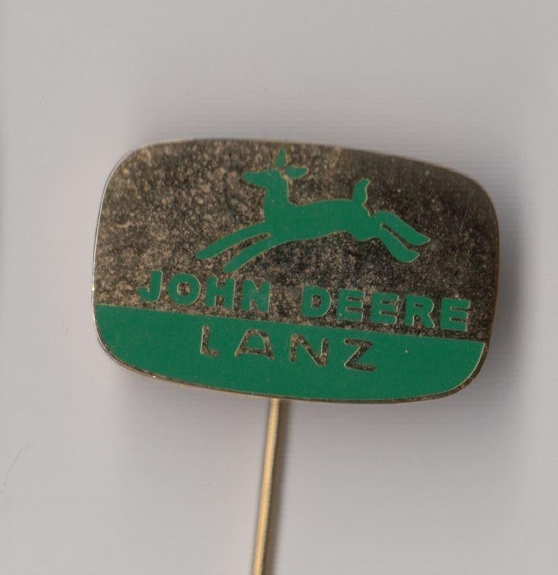 John Deere Lanz Tractor emaille speldje, Gebruikt, Niet vindbaar, Niet vindbaar, Speldje of Pin