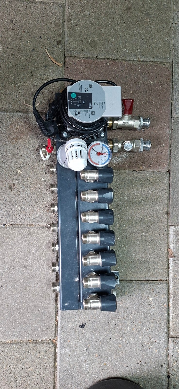vloerverwarming verdeler, Doe-het-zelf en Verbouw, Verwarming en Radiatoren, Ophalen, Minder dan 30 cm, Overige typen, Minder dan 60 cm