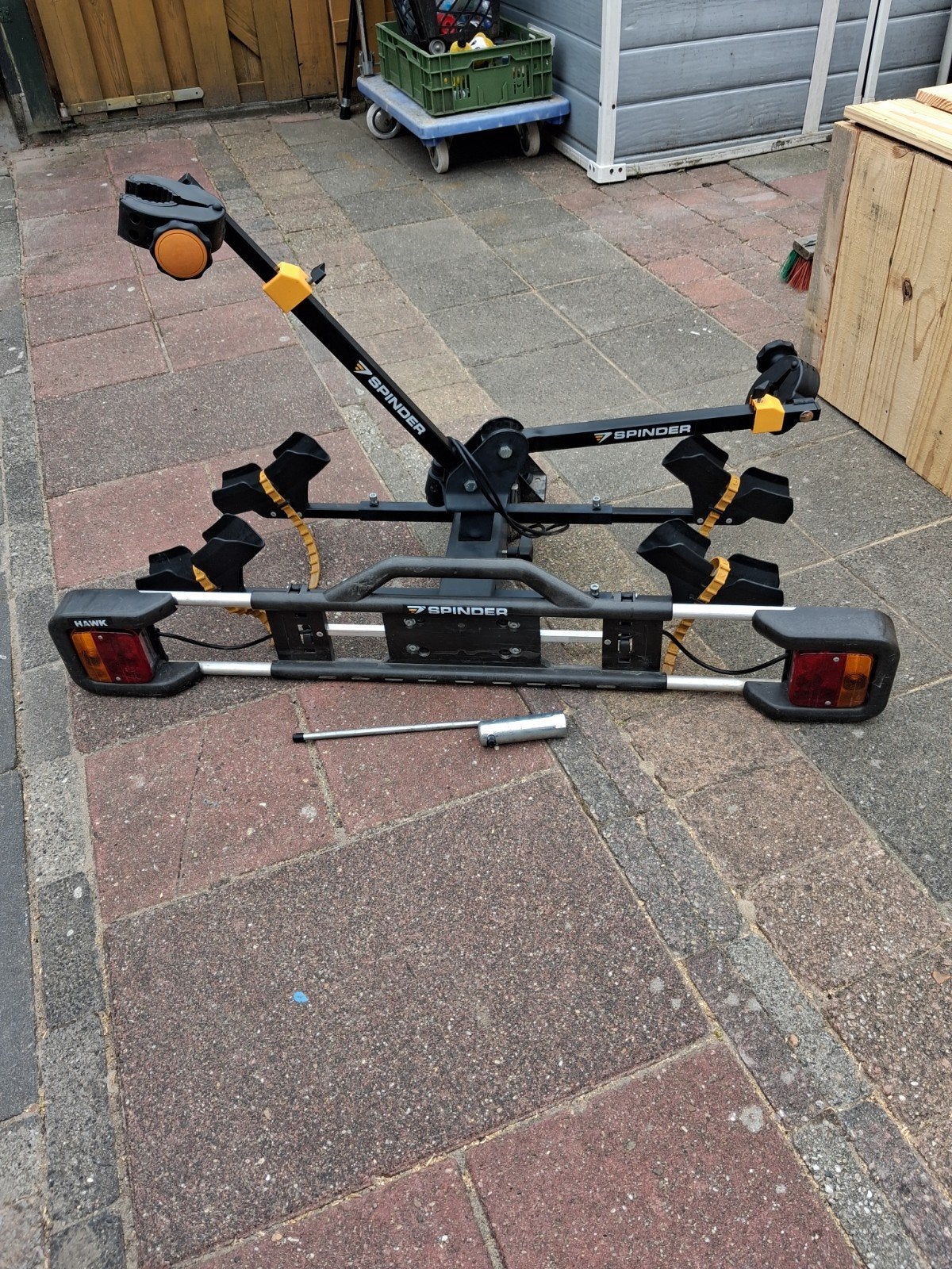 nette spinder fietsendrager voor 2 fietsen, Auto diversen, Fietsendragers, Ophalen, Zo goed als nieuw, Trekhaakdrager