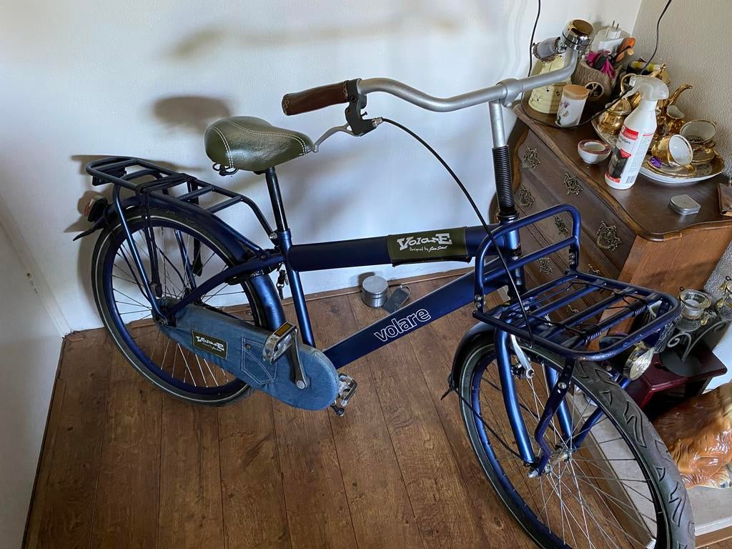 Gebruikte jongensfiets 22 inch met hand- en terugtraprem, Ophalen, Gebruikt, Terugtraprem