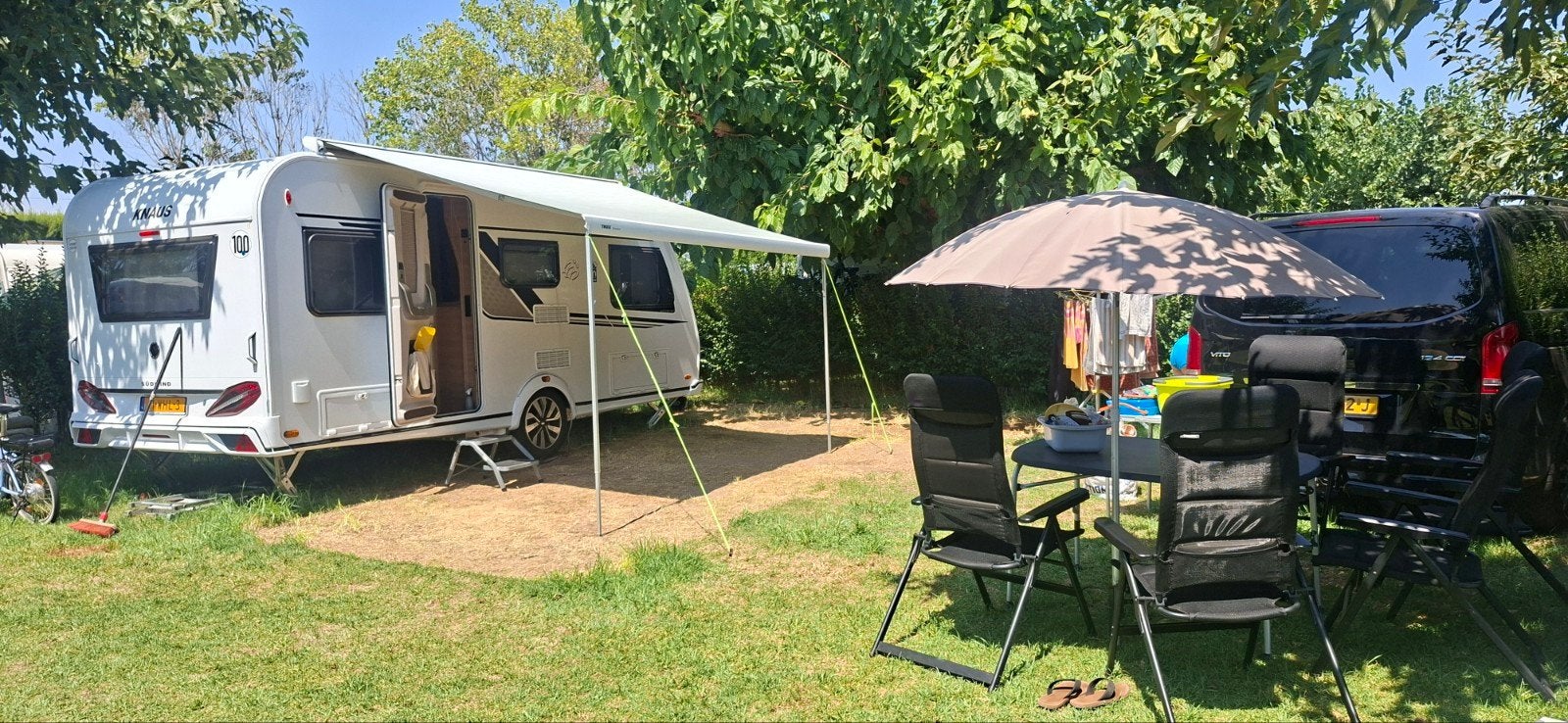 thule cassette luifel 350 breed, Caravans en Kamperen, Ophalen, Zo goed als nieuw