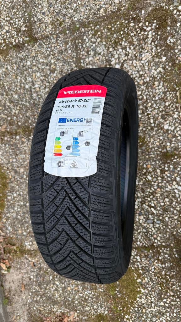 4x Ongebruikte Vredestein Wintrac 195/55 R16 91H XL winter, Auto-onderdelen, Banden en Velgen, Ophalen, 16 inch, Nieuw, Winterbanden