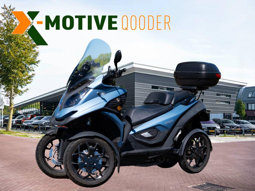 Qooder Quadro QV4 | Hoog windscherm | Navigatie | Topkoffer, Scooter, Jules Verneweg 7
5015 BD  Tilburg, NL, Bedrijf, 399 cc