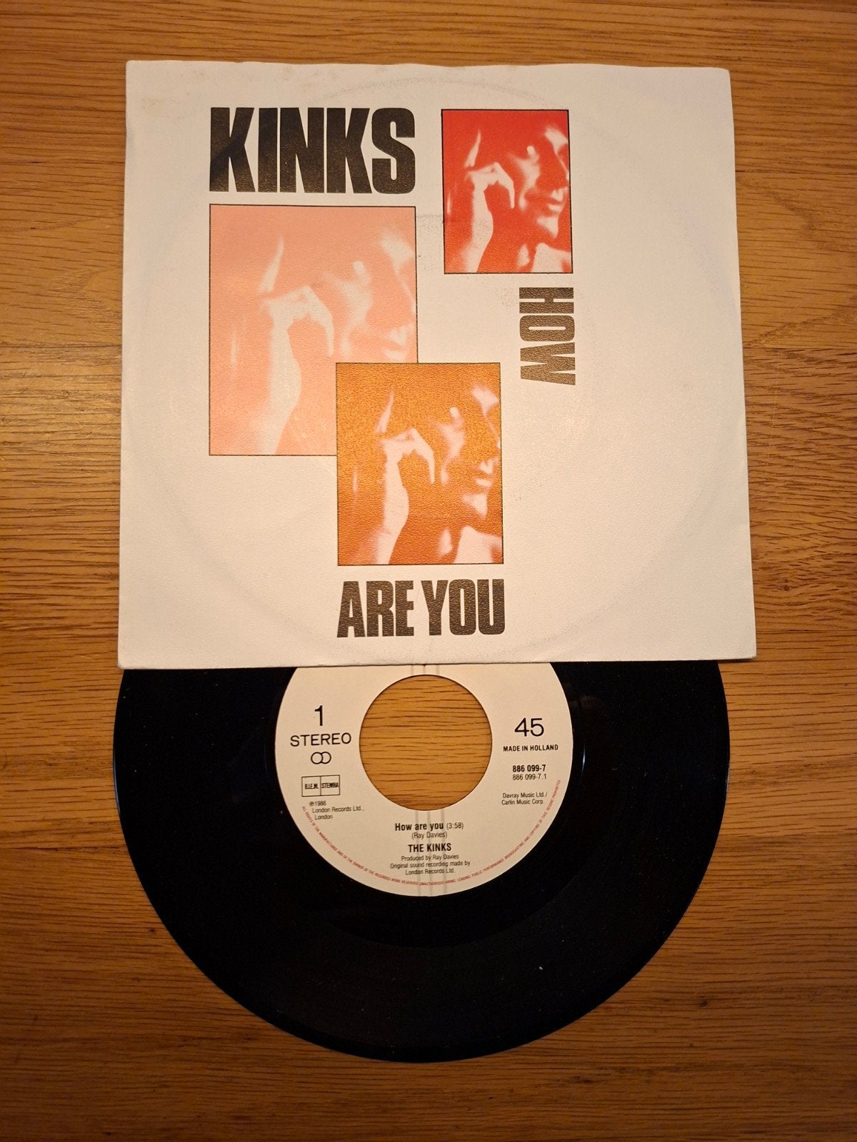 The Kinks - How Are You (Vinyl Single 45 RPM), Ophalen of Verzenden, Gebruikt, Pop