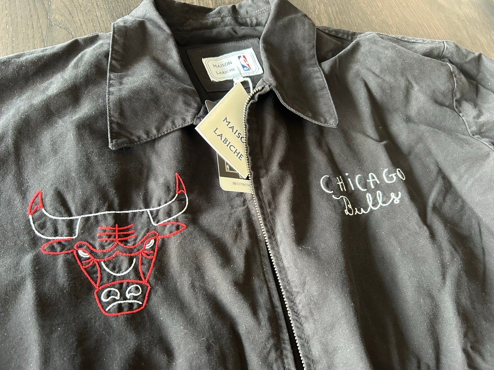 Maison Labiche ‘Chicago Bulls’ Jacket, XL, Verzenden, Nieuw, Maat 56/58 (XL), Zwart