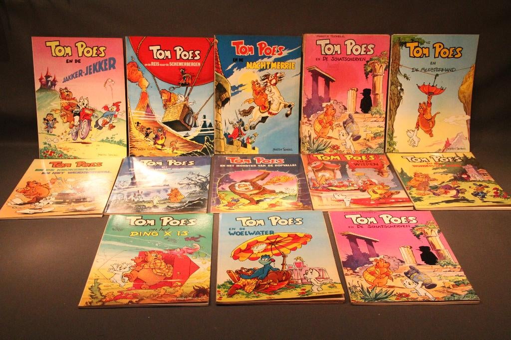 Tom Poes Marten Toonder 13 verschillende albums, Eén stripboek, Ophalen of Verzenden, Gelezen