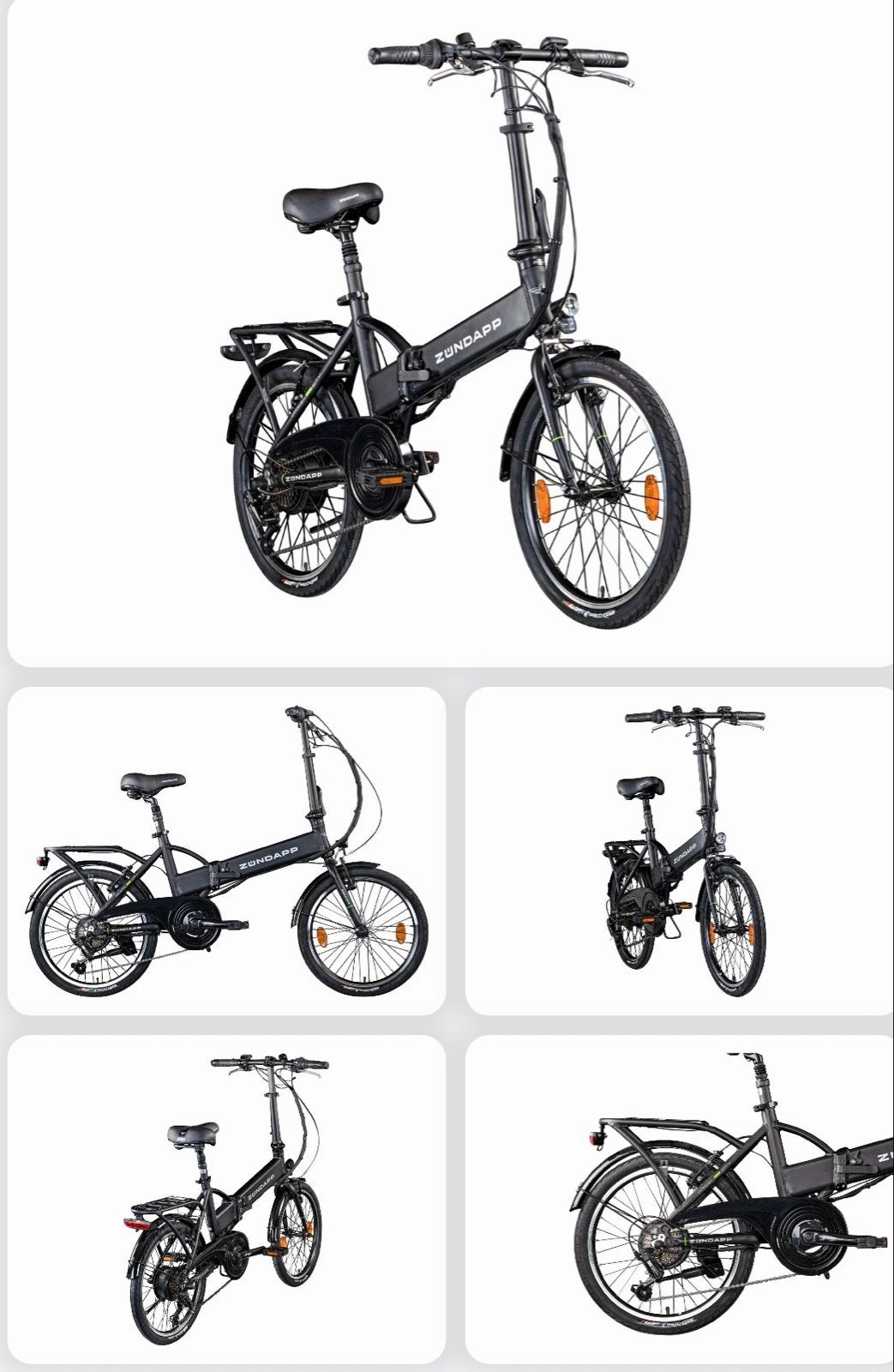 Zündapp Vouwfiets Zwart - Compact en Handig, Overige merken, 20 inch of meer, Velgrem, Versnellingen