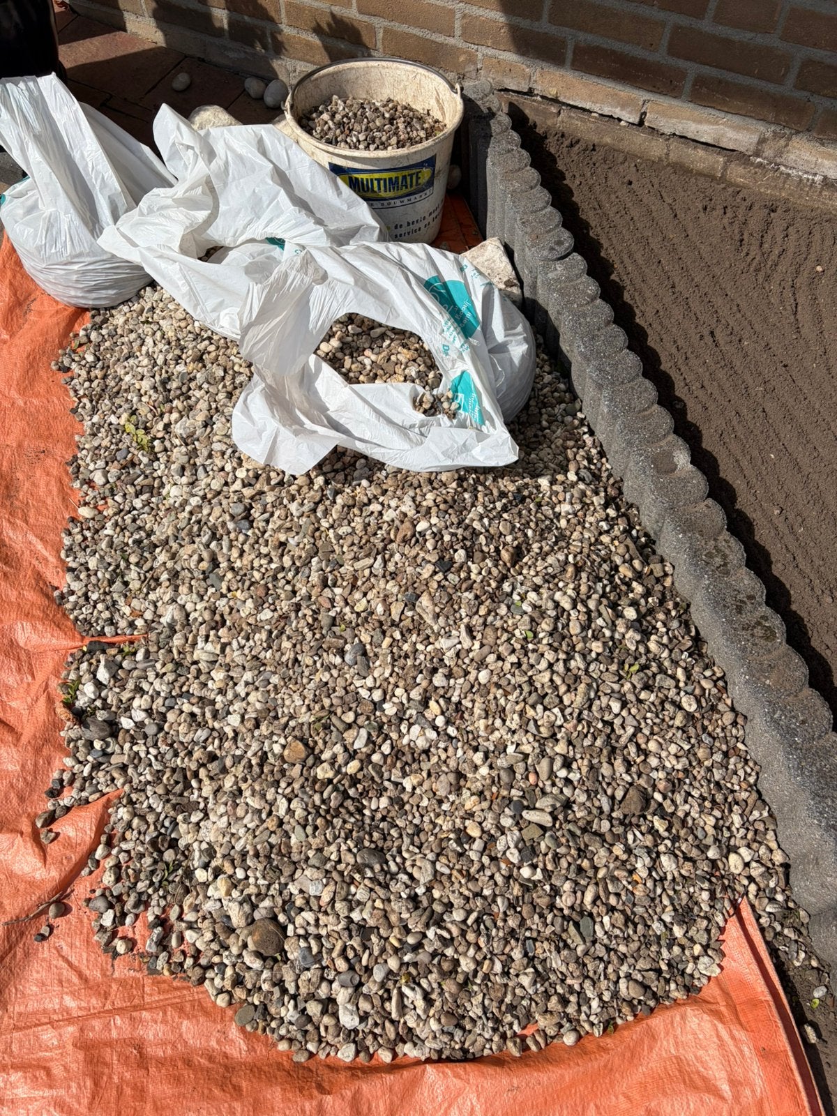 Grint GRATIS, Tuin en Terras, Grind, Keien en Split, Ophalen, Overige materialen, Gebruikt, Wit