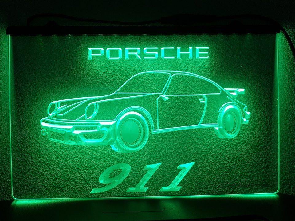 Porsche logo 3D reclame decoratie verlichting lamp, Ophalen of Verzenden, Nieuw, Lichtbak of (neon) lamp