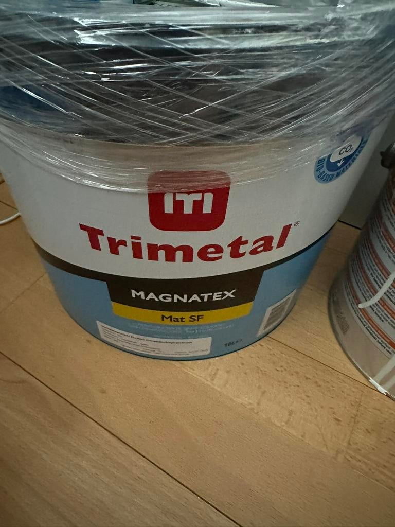 Trimetal magnatex mat SF ral 9003 signaalwit 10 liter, Ophalen of Verzenden
