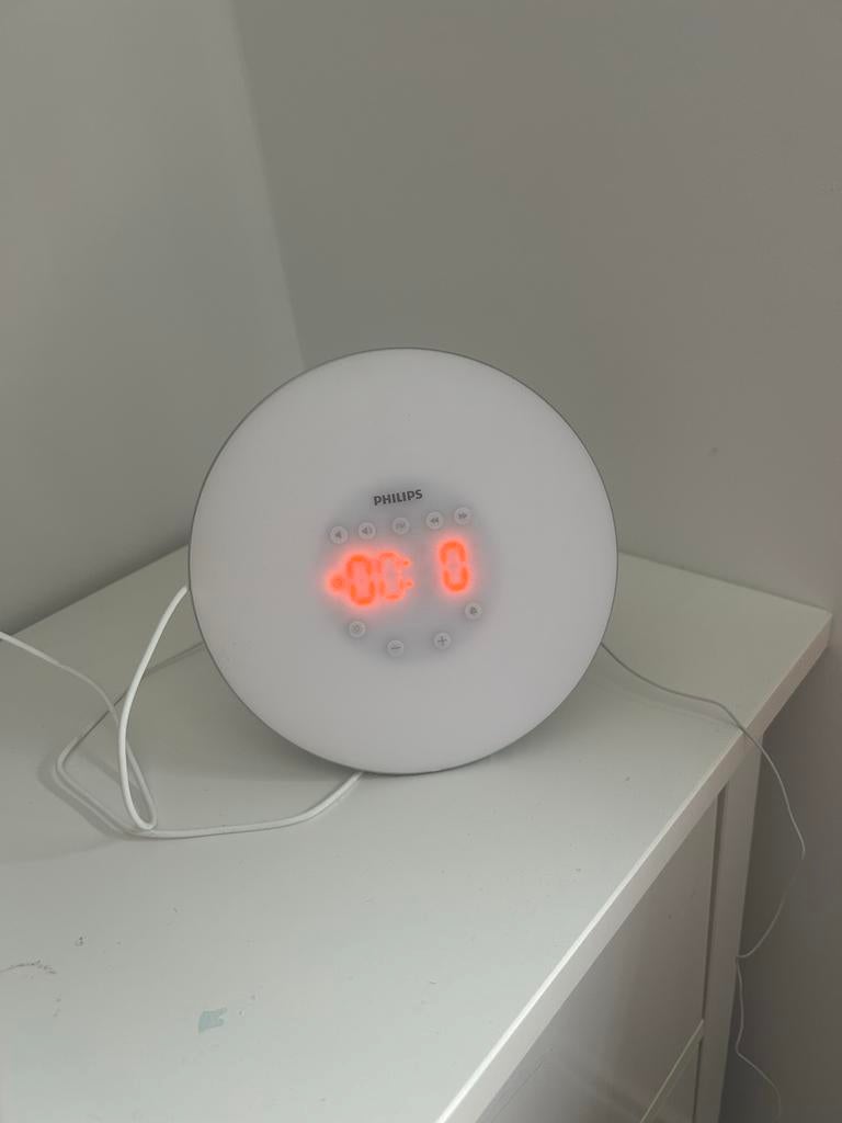 Philips Wake-up Light Wekker., Witgoed en Apparatuur, Wekkers, Ophalen of Verzenden, Zo goed als nieuw, Digitaal