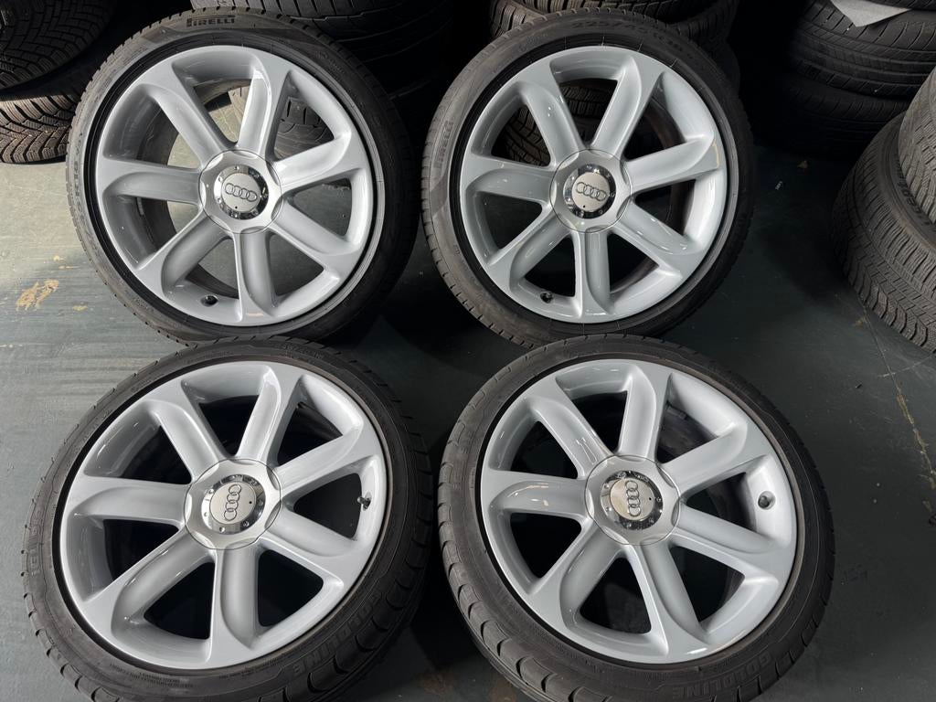 18” Originele Audi TT Velgen met Zomerbanden Zonder Schade, 18 inch, Banden en Velgen, Nieuw, Ophalen of Verzenden