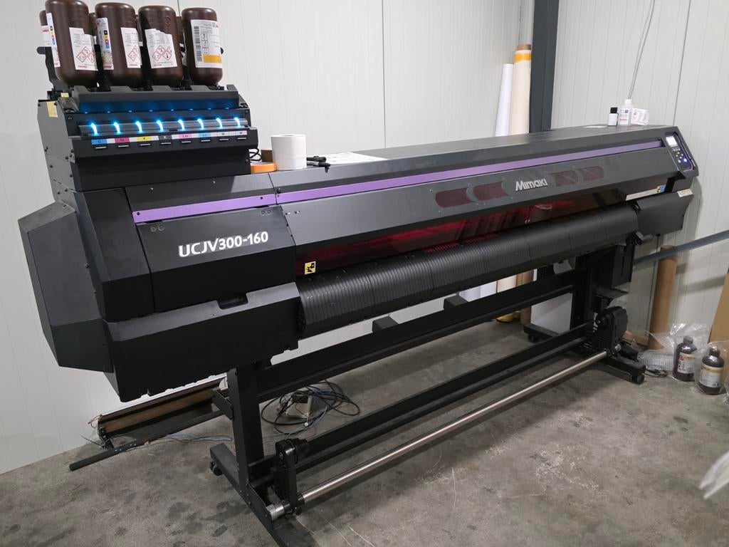 Mimaki UCJV300-160 printer met 2x White! UV printer, Computers en Software, Ophalen, Gebruikt, Printer, Mimaki